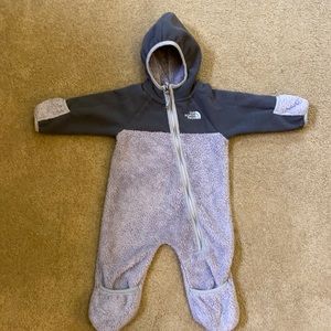 North face fleece suit